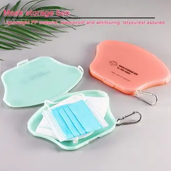 

Plastic Color Mask Storage Box Reusable Keeper Storage Box for Mask Buckle Type Portable Mask Box Waterproof and Dustproof