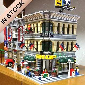 

15005 In Stock Grand Emporium Creator 10211 2232Pcs Street View Model Building Blocks Bricks Toys 84005 30004 99010