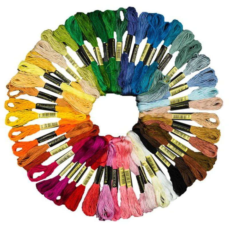 12Pcs Embroidery Threads Multi Colors Cross Stitch Threads Floss
