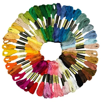 

12Pcs Embroidery Threads Multi Colors Cross Stitch Threads Floss Polyester Cotton Embroidery Thread For DIY Sewing Accessories