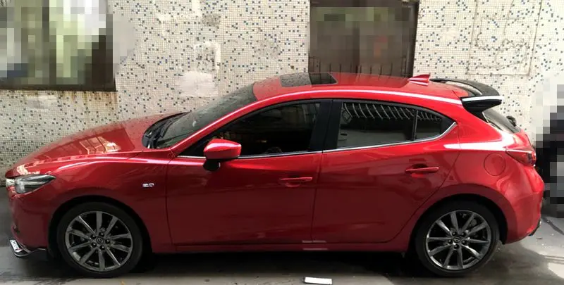 Спойлер из углеродного волокна для MAZDA 3 M3 Axela Hatchback задний спойлер багажника праймер цвет украшение в виде хвостового крыла