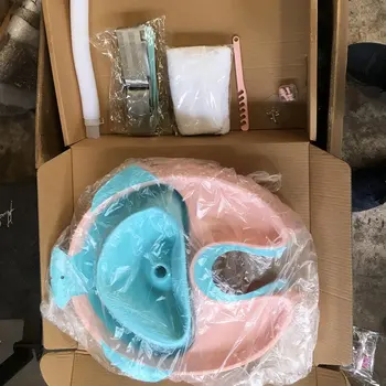 

Upright Shampoo Artifact Plastic Front Buckle Design Home Use Grown Ups Confinement Shampoo Chair Patient Shampoo