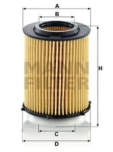Фильтр масляный MB M270/274/INFINITI Q30 1.6 MANN-FILTER HU 7044