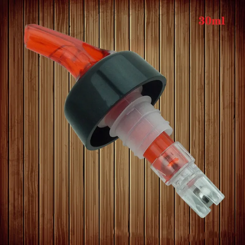 Red 30ml Портативный 30/45/60 мл количественного винній наполнитель алкогольный дозатор жидкого мыла для измерения масла бутылочный Носик Графин для вина KTV панели инструментов - Цвет: Red 30ml
