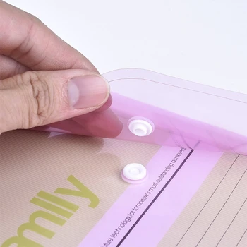 

Plastic Envelopes Poly Envelopes, 10 Pack Clear Document Folders US Letter A4 Size File Envelopes with Label Pocket