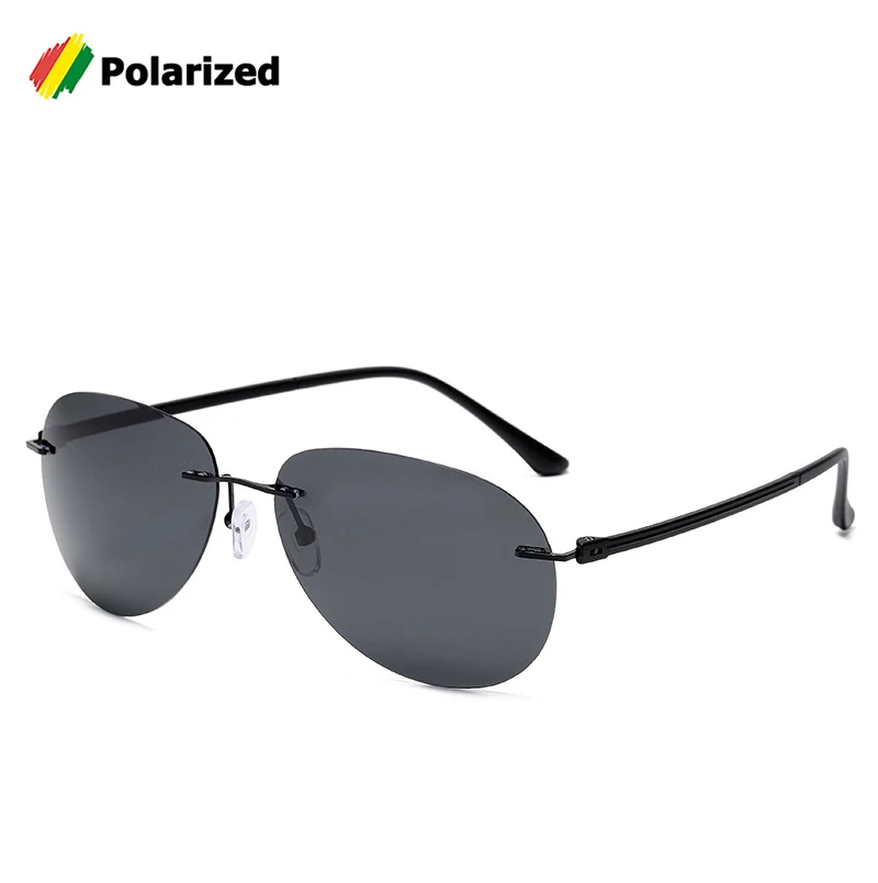 Солнцезащитные очки авиаторы JackJad мужские модные ультралегкие поляризационные