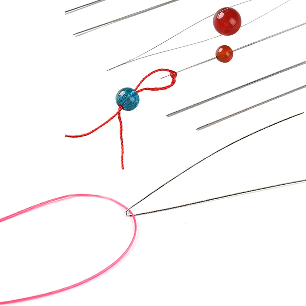 5 Sizes (10pcs) Steel Beading Needle For DIY Crafts Jewelry Making