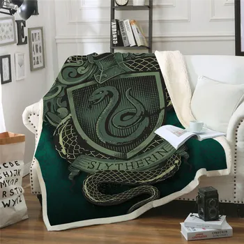 

Green Snake Throw Blanket Home Beds Cover Plush Anime War Movie 3D Print Kids Soft Portable Office Quilts Brand Fashion Travel