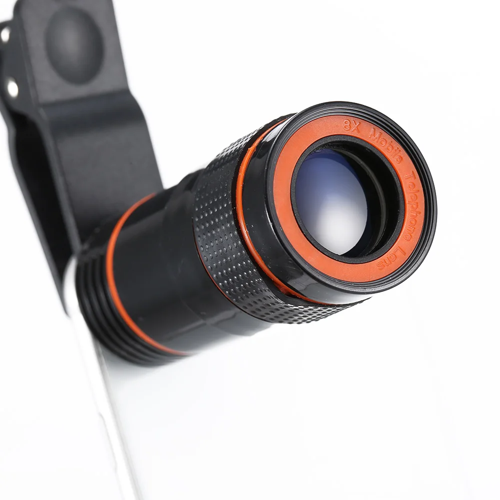 

8x Zoom Optical Telescope Mobile Phone Camera Lens with Clip for iPhone Samsung HTC Huawei Sony GV99