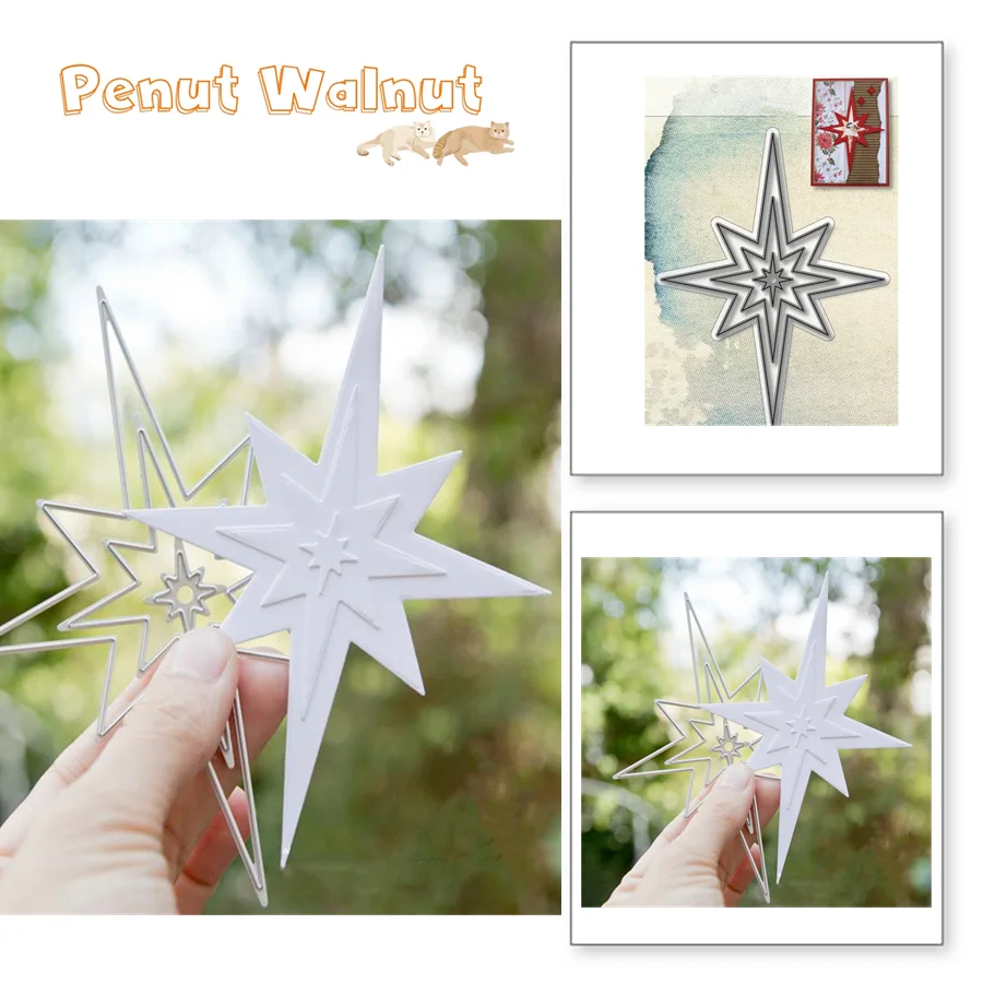 Bille's Sterren Star металлические режущие штампы Винтаж DIY трафареты для скрапбукинга