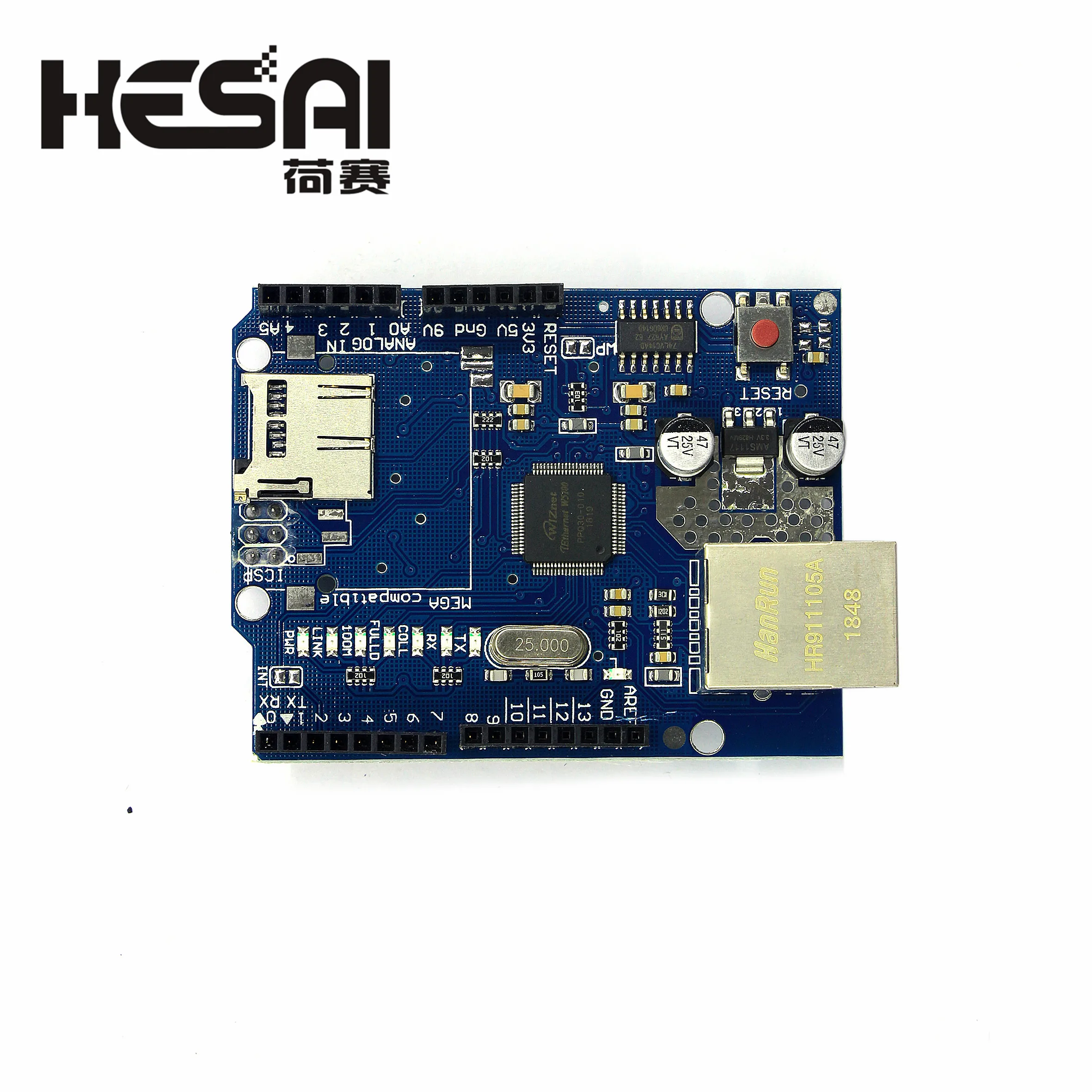 Щит UNO Ethernet wznet W5100 R3 Mega 2560 1280 328 плата разработки для Arduino Micro SD Card one|Интегральные
