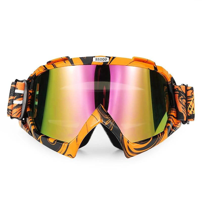 4 colors brand professional ski goggles double layers lens anti-fog UV400 ski glasses skiing snowboard men women snow goggles