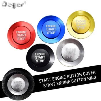 

Ceyes Car Styling For Jeep Renegade Compass Wrangler Auto Engine Start Stop Button Ring Cover Case Stickers Interior Accessories