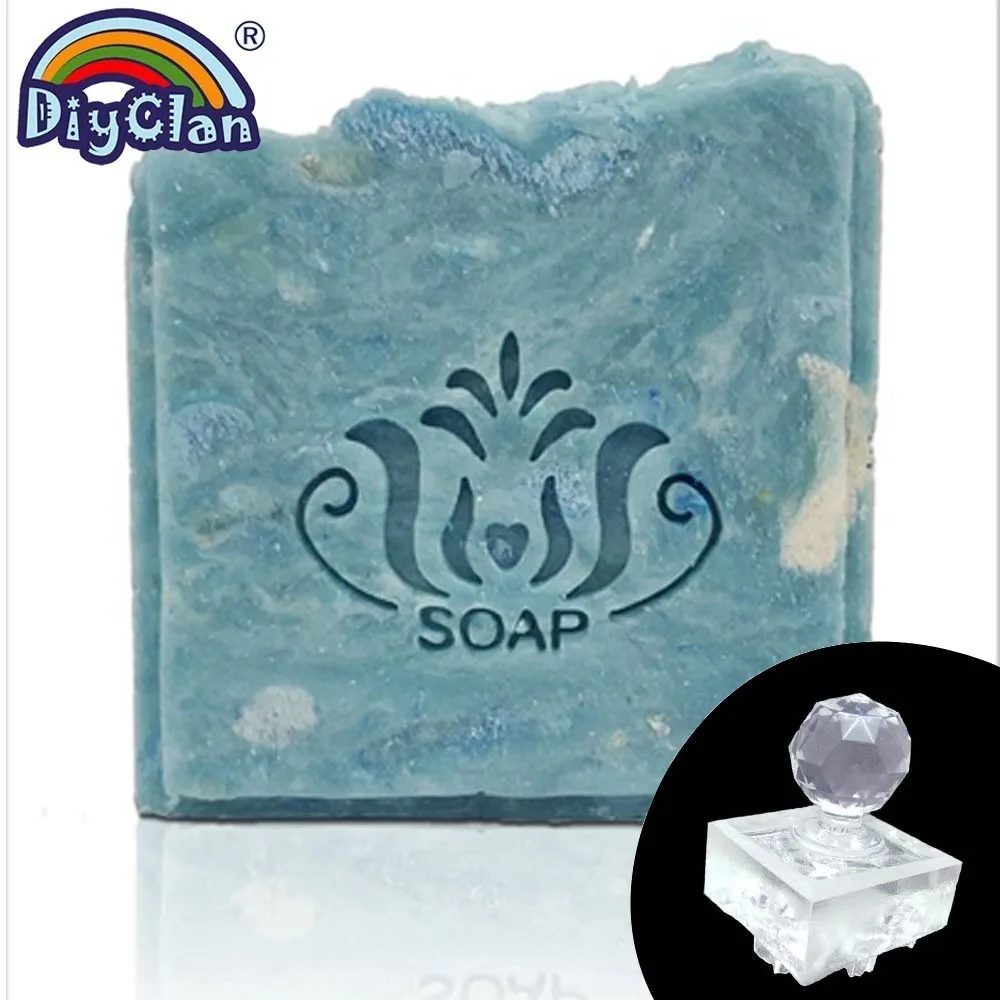 Хамса мыло ручной работы марки Лотос натуральный прозрачный Diy натуральный органический стекло мыло печать буддийский узор