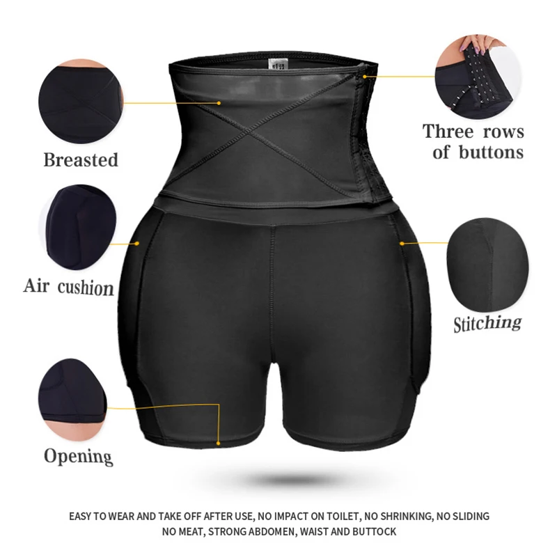 Underpant S-6XL Sexy Butt Lifter Shapewear Slim Waist Trainer Women Dress Underwear Body Shaper Padded Fake Buttock Hip Enhancer Waist Trainer,Shapewear Panties,Push Up Panties,Butt Hip Enhancer