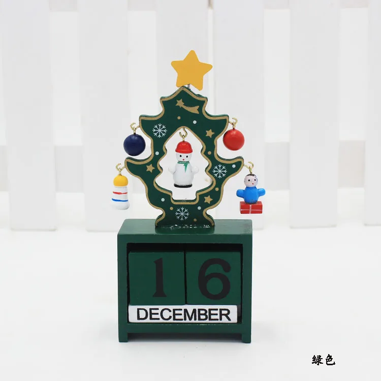 Украшения для рождественской елки, подвесные деревянные фигурки, украшения в виде капель, рождественские принадлежности для детей, рождественский подарок, Natale Decorazioni - Цвет: 149 green