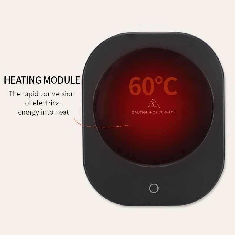 New Coffee Cups Warmer Mug Heated Electric Kettle Teapot 2 Temperature Mode 60℃ 4h Auto Shut Home Office Accessories