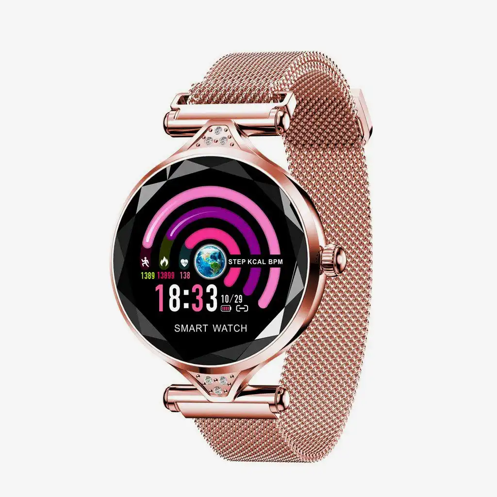 lady's smartwatch rose gold