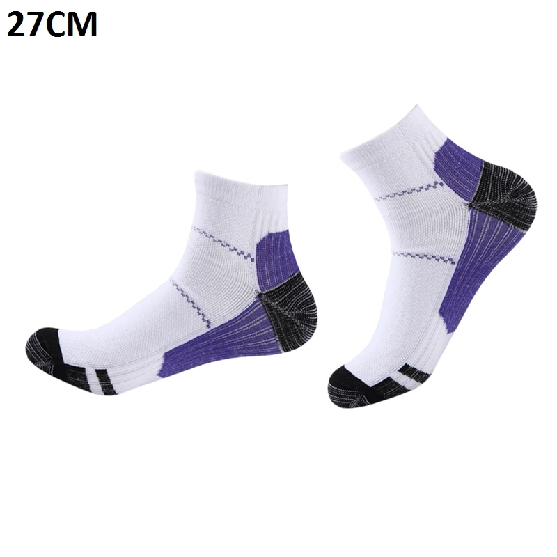 L XL 27CM 1 пара спортивных компрессионных носков для ног, эластичные дышащие короткие носки, принадлежности для варикозного расширения вен, носки, инструменты для ухода за ногами - Цвет: L XL 27CM