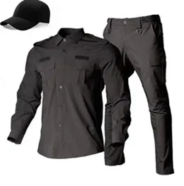 Dark blue elastic combat uniform outdoor TBM instructor tactical quick-drying clothes suit