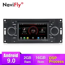 DSP Android 9,0 автомобильный Радио dvd-плеер gps для Jeep Grand Cherokee Commander Wrangler Chrysler 300C PT Cruiser Sebring Dodge RDS