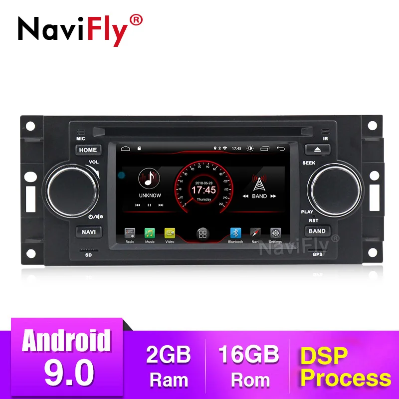 Автомагнитола DSP с Android 9 0 dvd плеер GPS для Jeep Grand Cherokee Commander Wrangler Chrysler 300C PT Cruiser Sebring Dodge