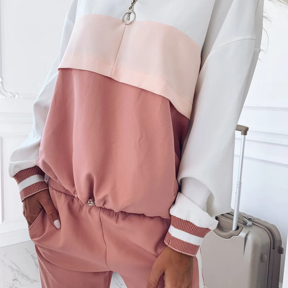 Preise Conjunto Trainingsanzug Frauen Frühling Lounge Tragen Jogging Femme Zwei Stück Hosen Set Chandal Moda Mujer Deportivo Plus Größe Roupas