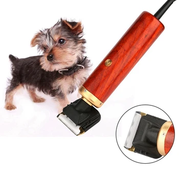

Pet Clipper Adjustable Speeds Hair Cutting Grooming Kit Electric Trimmer With Wooden Handle For Doys Cats products accessories