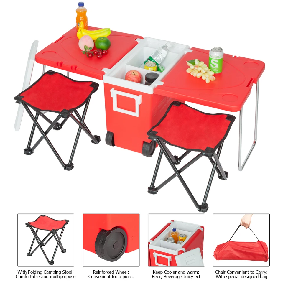 foldable table cooler box