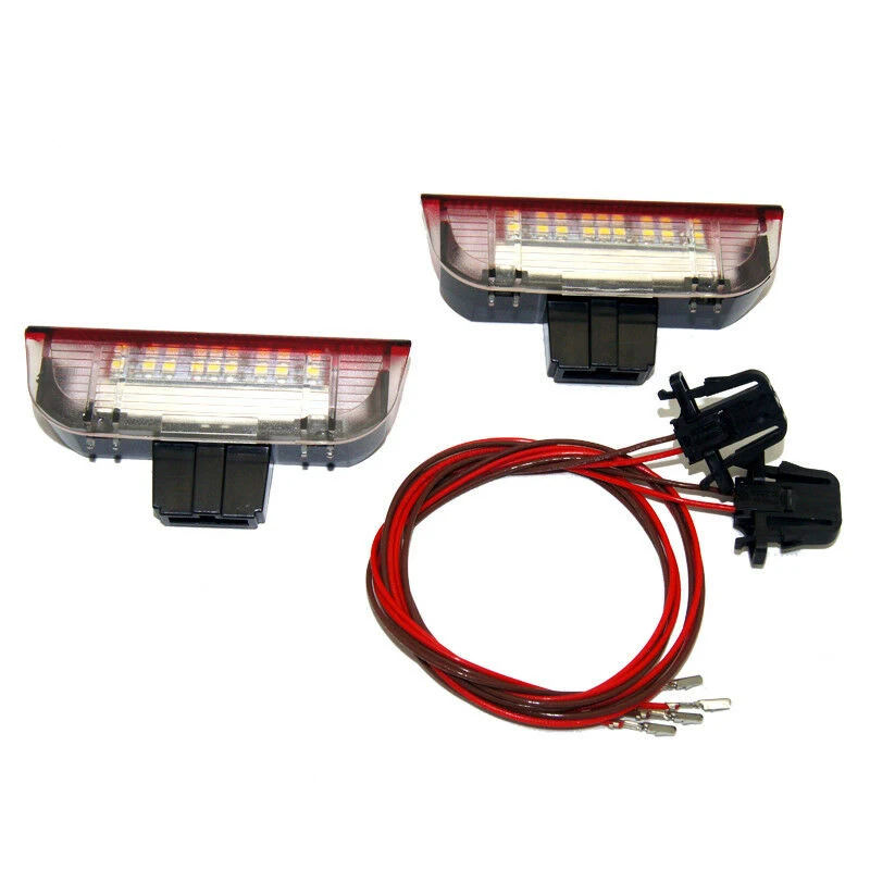 2Pcs Car LED Door Warning Light Welcome Projector for Golf 6 7 Jetta MK5 MK6 Passat B6 B7 CC TIGUAN Scirocco | Автомобили и