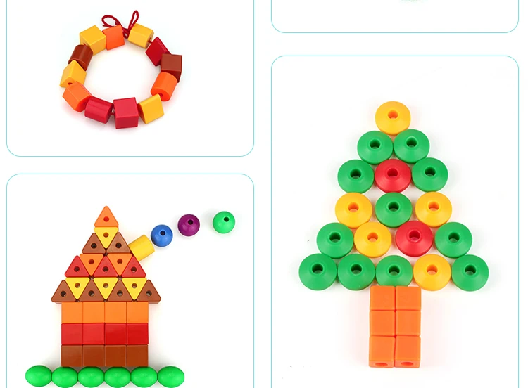 Для детей 1-2-3 лет, обучающая игрушка ручной работы, креативная игрушка для раннего образования, нанизывающая бисером, браслет для детей, сделай сам, скобка