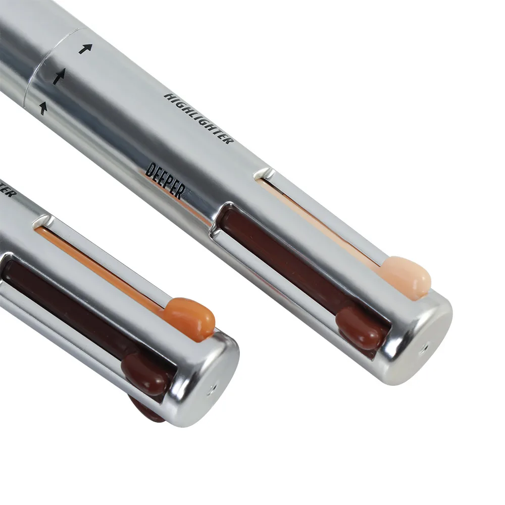 Eyebrow Pencil 4 in 1 Waterproof Drawing Eye Brow Pencil Long Lasting Easy Color Eyebrow Enhancer Women Makeup Cosmetic Tool