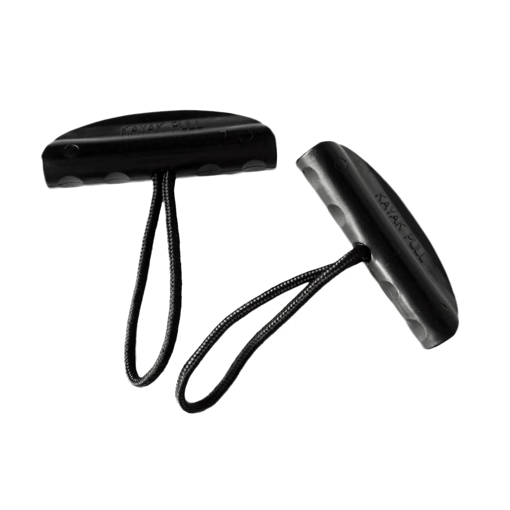 2 Pieces Nylon Kayak Canoe Pull Handle Carry Handle & Cord Universal for Marine Boat Rubber Dinghy
