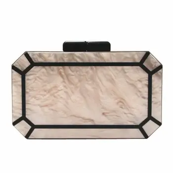 

WoMan Elegant Clutch Evening Bag Bridal Party Prom Purse Acrylic Handbag