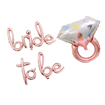 

Rose Gold Bride to be Letter Foil Balloon Wedding Decoration Baby Shower Valentine's Party Bride alphabet Balaos Decor Supplies
