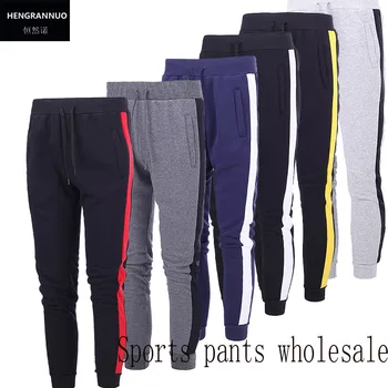 

2020 Men Women Spring Autumn Solid Color Joggers High Quality Sweatpants Splice Trousers Bodybuilding Fitness Pencil Pants XXL