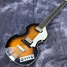 Hofner дымчатый цвет 4 струны электрическая бас гитара Hofner табак взрыв полый кленовый корпус Винтаж CT скрипка BB2 бас