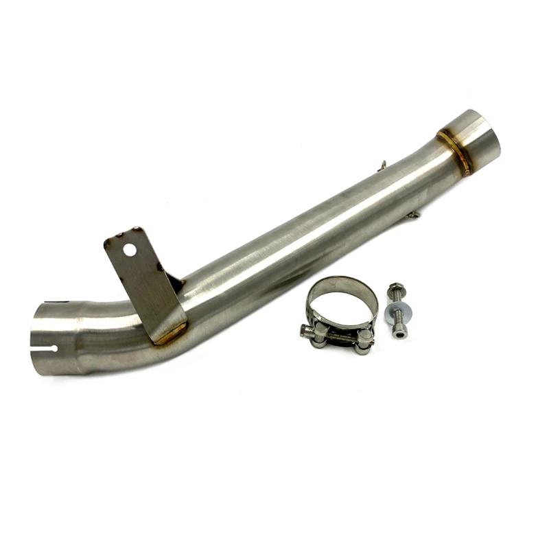  ZX10R ZX 10 R Exhaust Muffler Engine Middle Link Slip On Round Pipe (2)