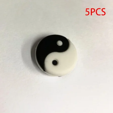 tai chi white 5 шт./компл. и нескользящая домашняя обувь с изображениями амортизатор виброгасители для теннисной ракетки аксессуары для амортизаторов - Цвет: tai chi white