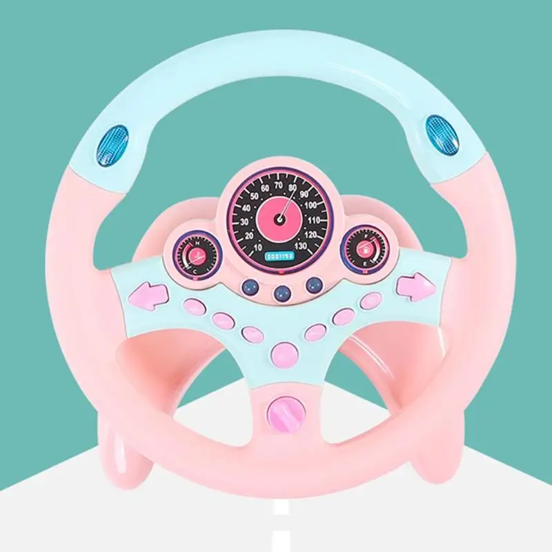 Пластиковая имитация рулевого колеса детские развивающие звуковые эффекты драйвер игрушка для новичков подарок на день рождения ребенка