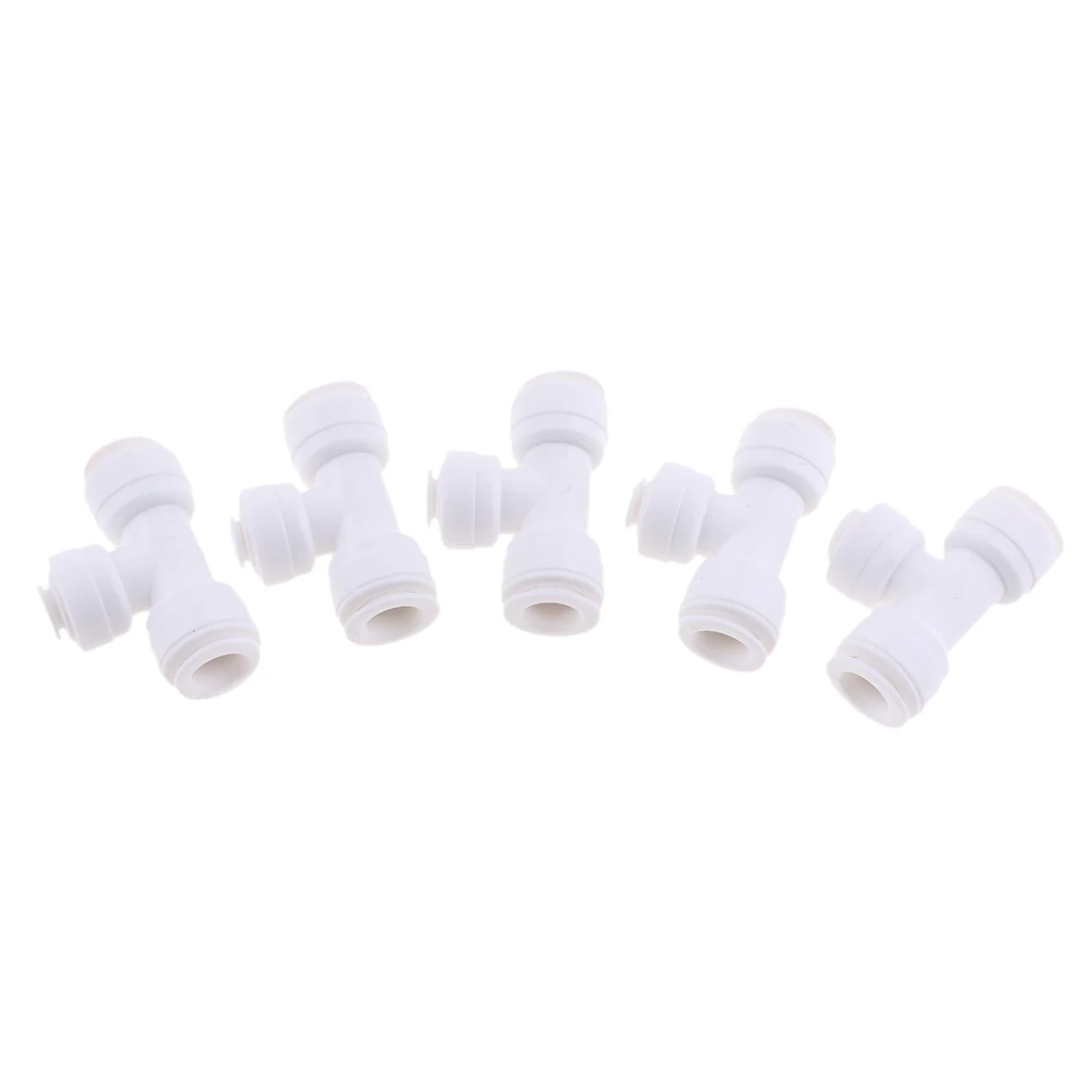 5 шт. шаровой клапан подсоединительный Фитинг 3/8 дюймов 1/4 дюйма 3/8 дюймов Pushfit-холодильник трубы, воды при помощи обратного осмоса обратный осмос насосно-компрессорных труб