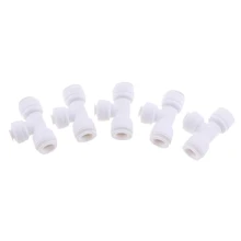 5 шт. шаровой клапан подсоединительный Фитинг 3/8 дюймов 1/4 дюйма 3/8 дюймов Pushfit-холодильник трубы, воды при помощи обратного осмоса обратный осмос насосно-компрессорных труб