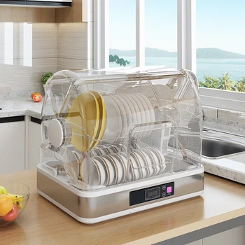 

Kitchen Rack Home Tabletop Disinfection Cupboard Put The Bowl Chopsticks Storage Box with Cover Leaching Dishes Storage