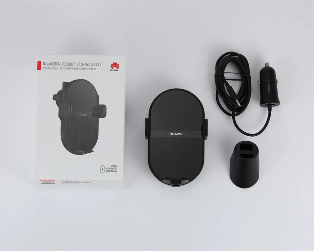 Supercharge sem Fio Carregador de Carro Ambos os Lados do Sensor de Montagem Huawei Inteligente Dupla Carregamento 3d Refrigeração Carregador Rápido 50w Max - Image 6