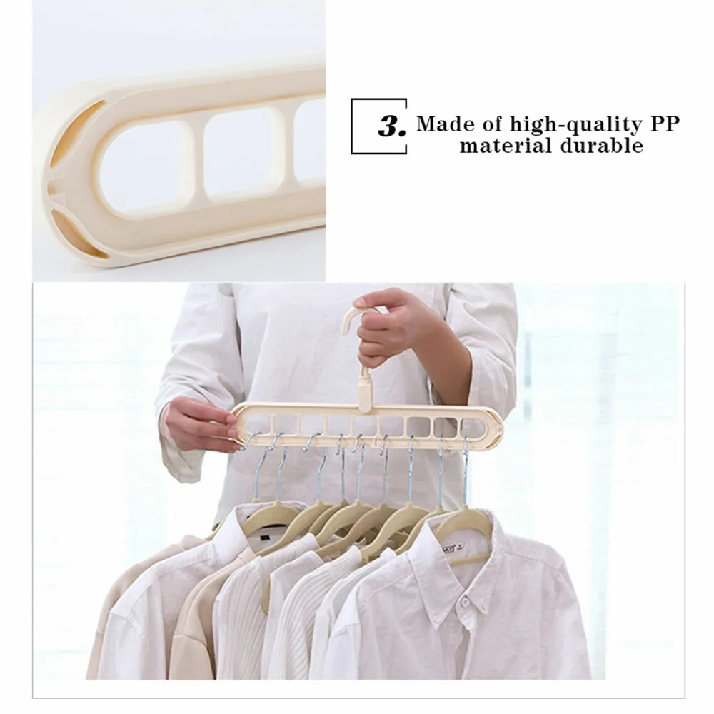 Multifunction Clothes Drying Rack Storage Hanger for Wardrobe Outdoor Balcony