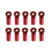 10Pcs M3 Ball Joint Link Bar Rod Seals Ball Head Tie Rod End For 1/10 Rc Truck Car Truck Buggy Red 1