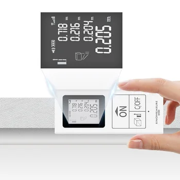 

Mini Handheld Laser Distance Meter Digital USB Rechargeable Laser Rangefinder Portable Range Finder Diastimeter Distance Area