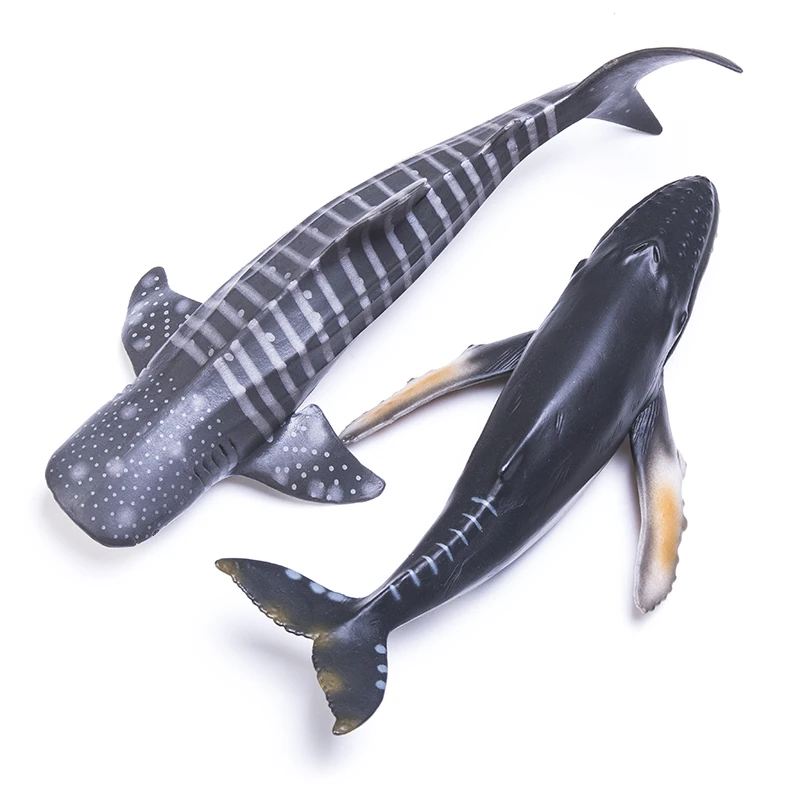 HiTwo Sea Life Animals Shark Whale Carb Fish Action Figures Ocean