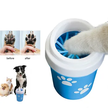 

HEYPET Dog Paw Cleaner Cup for Small Large Dogs Pet Feet Washer Portable Pet Cat Dirty Paw Cleaning Cup Soft Silicone Foot Wash