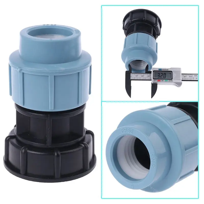 

IBC Tank Hose Adapter S60X6 to MDPE straight pipe fitting 32mm Accessories Rustproof Garden Water Pipe Fitting Tool Connector